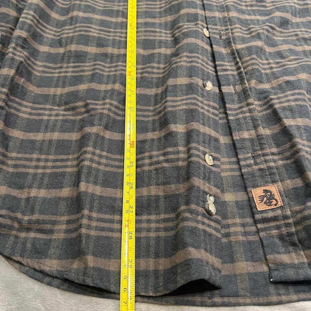 Legendary Whitetails Men Plaid Flannel Long Sleeve Button Up Shirt Size Medium - Picture 6 of 7